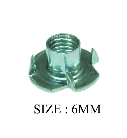 GI TEETH NUT 06MM NORMAL