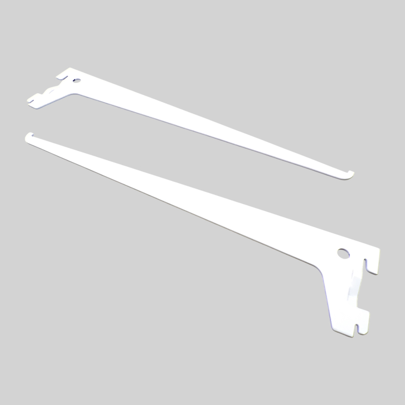 SHELF BRACKET SINGLE WHITE ES 40CM CA76