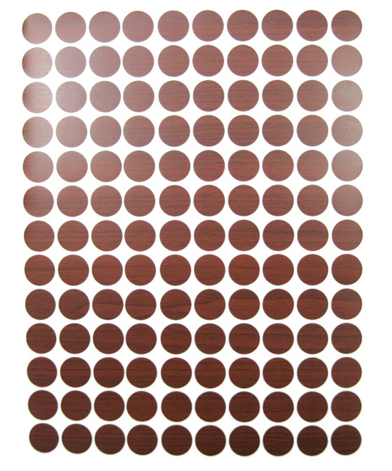 SCREW CAP STICKER MAHAGONY3 [130PCS/CARD] IQ01