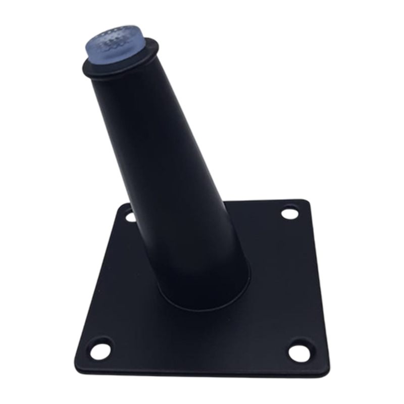 TUBULAR SOFA LEG INCLINED BLACK 100MM