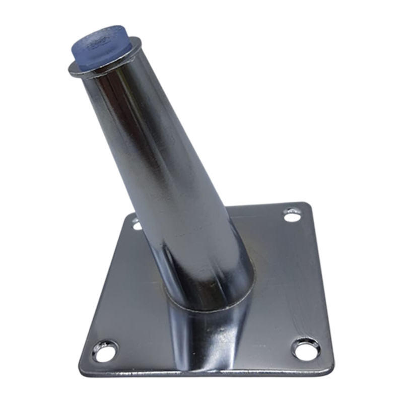 TUBULAR SOFA LEG INCLINED CHROME 100MM
